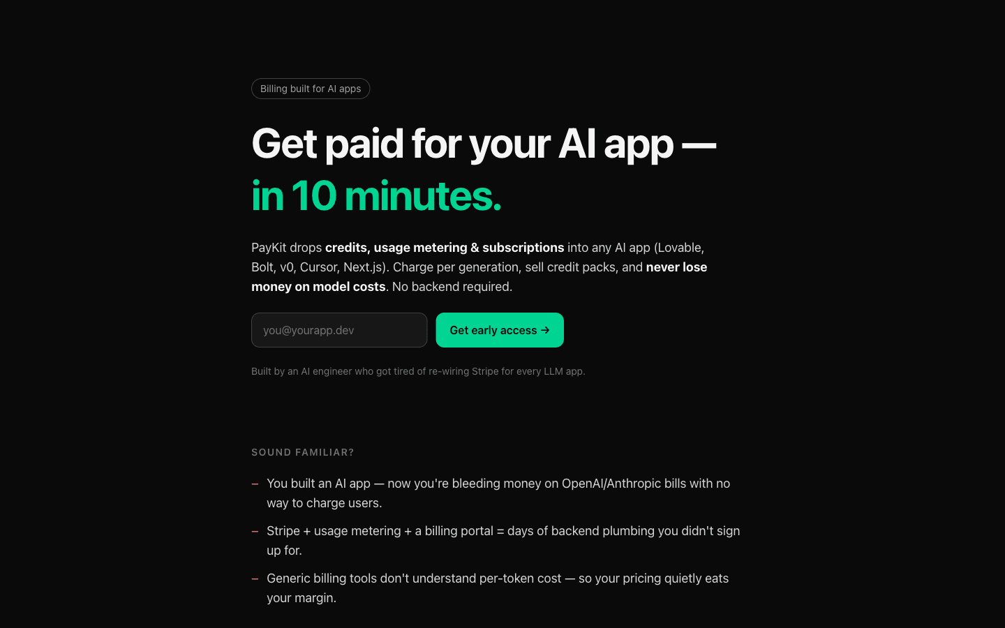 Aperçu du site PayKit